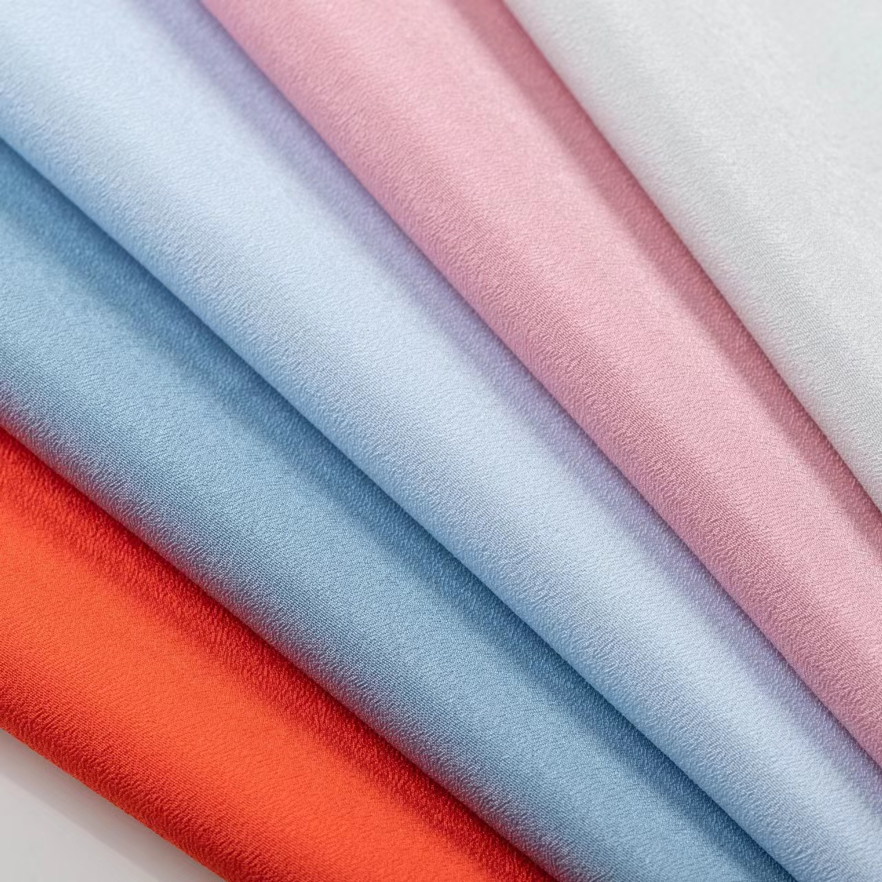 Polyester Women's Fabric Crinkled Woven Skirt Shirt Fabric